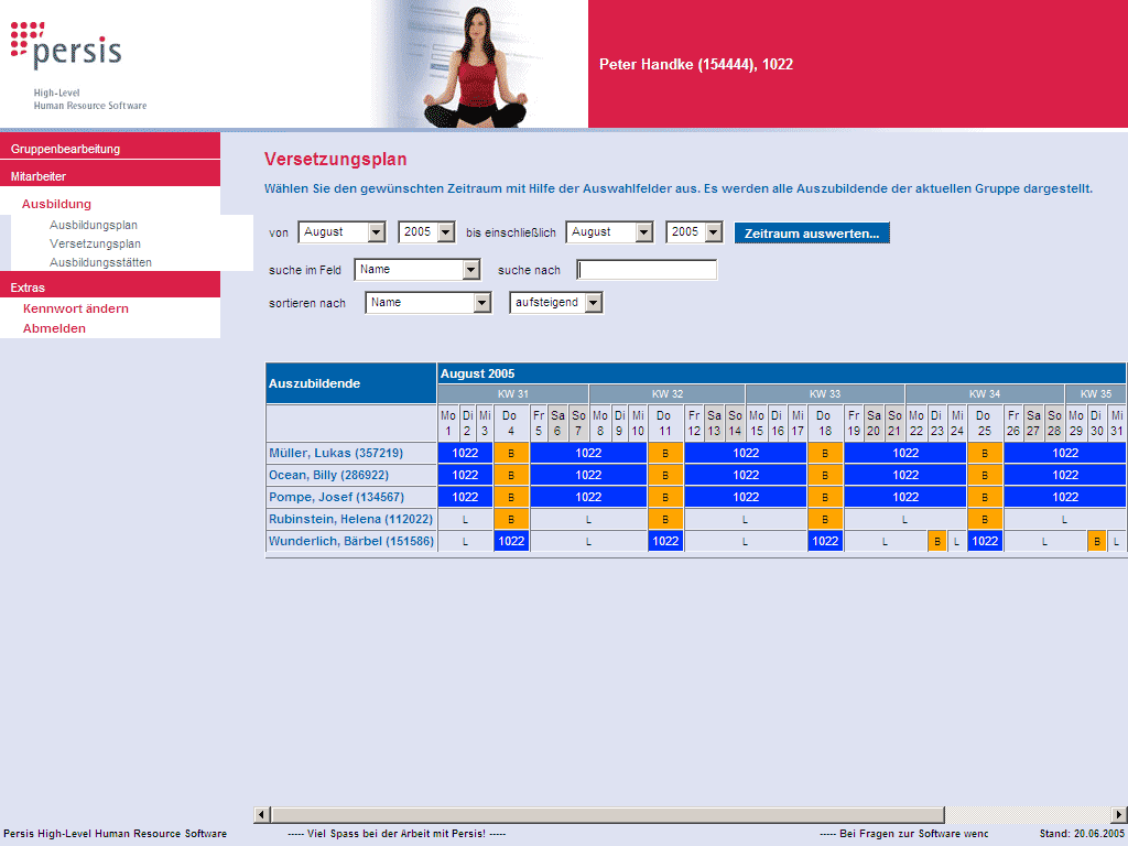 Versetzungsgenerator: Planen Sie effektiv und schnell. Nutzen Sie umfangreiche Optimierungsm&ouml;glichkeiten!