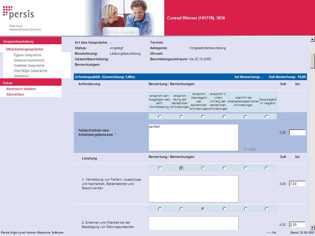 Jetzt Sie haben jederzeit Zugriff auf die Gespr&auml;chsergebnisse aller Ihrer Mitarbeiter und k&ouml;nnen Projekte, Ziele und Aufgaben optimal nachhalten