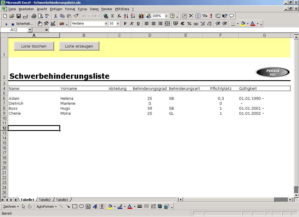 Perfekt formatierte Listen: nach wenigen Schritten am Ziel. Sie bestimmen das Layout. Beliebige Daten sind mischbar.